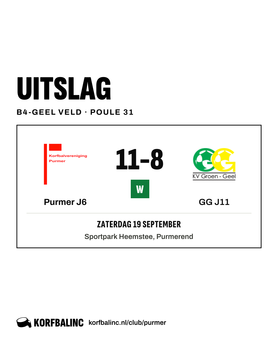 Purmer J6 - GG J11