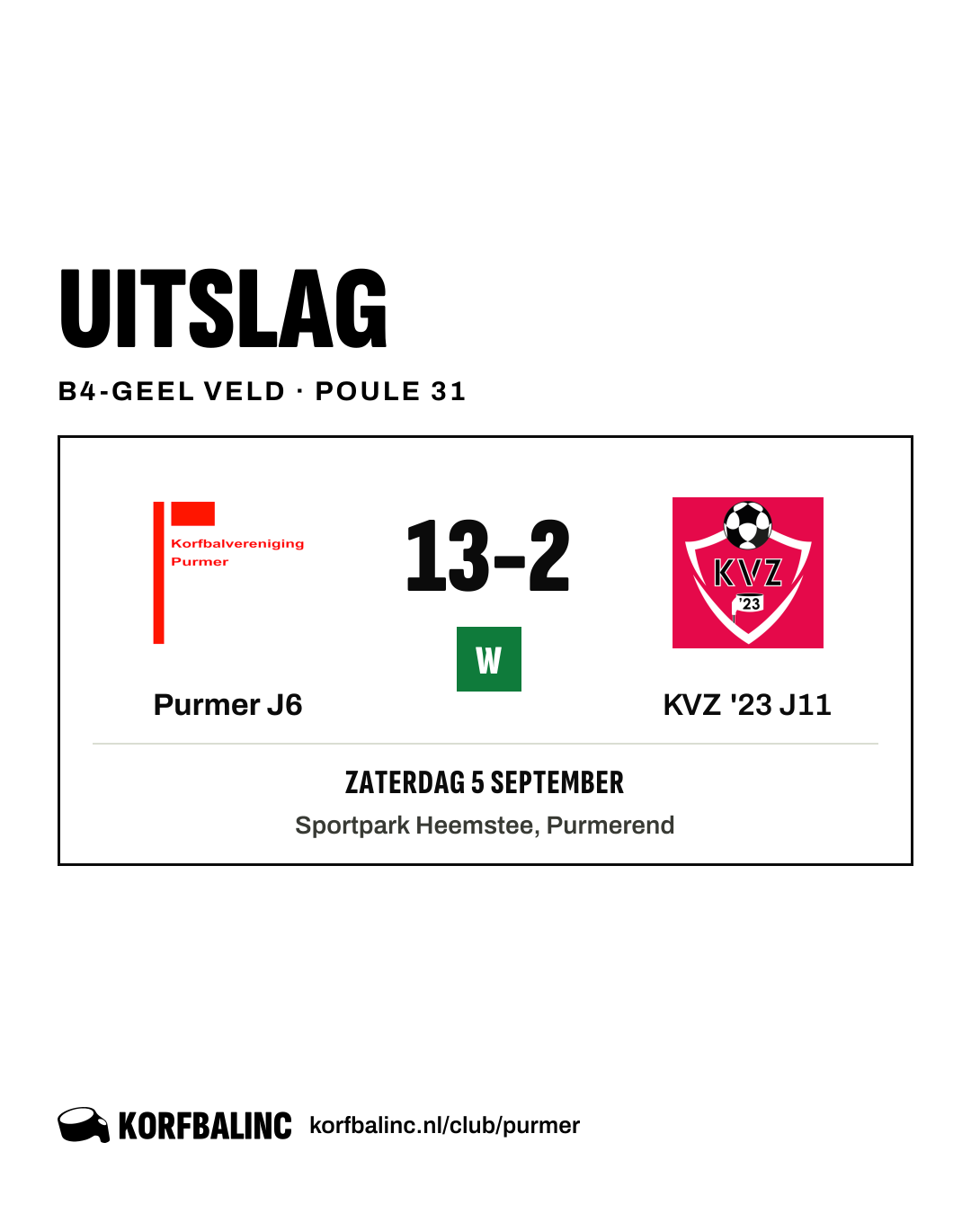 Purmer J6 - KVZ '23 J11