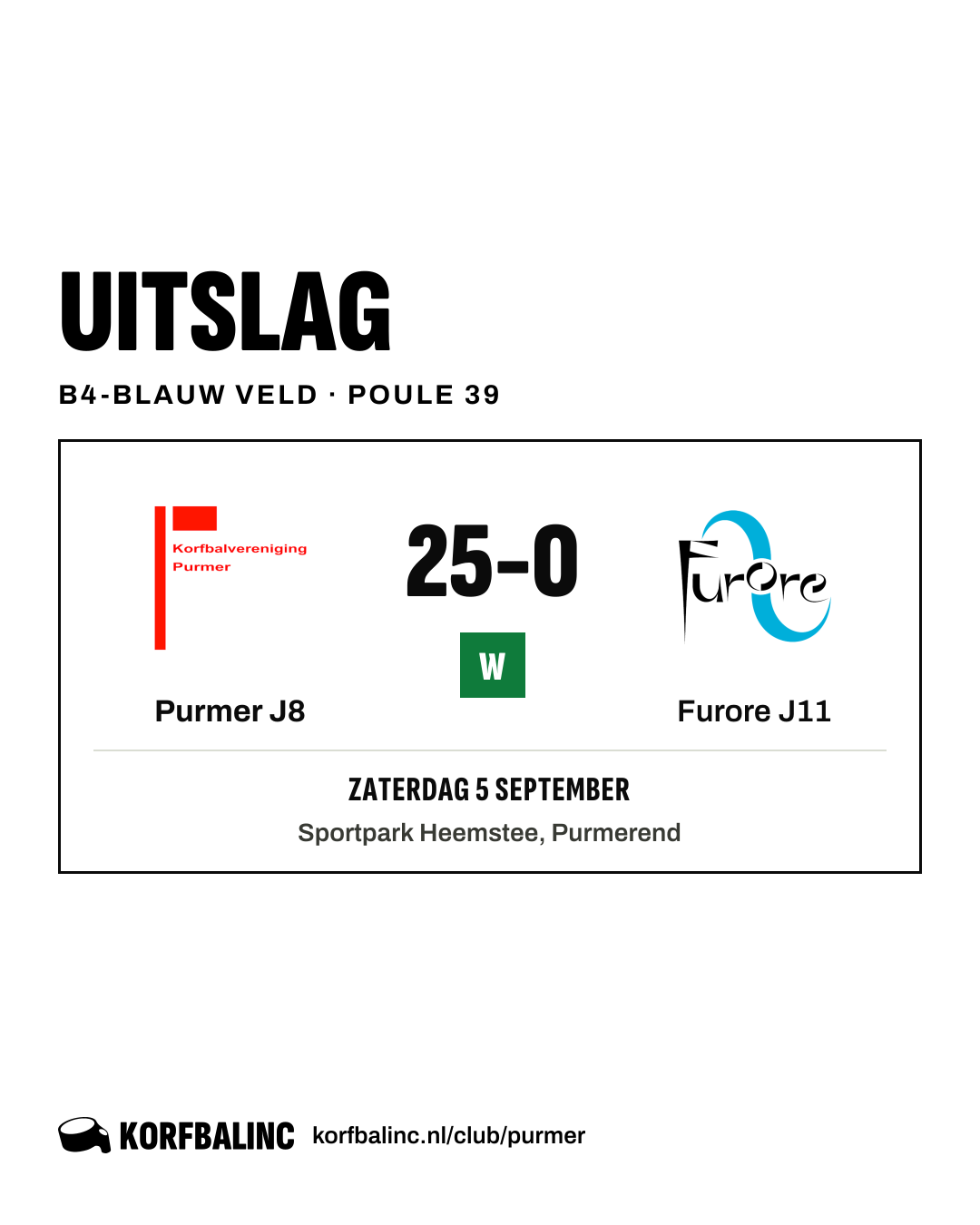 Purmer J8 - Furore J11
