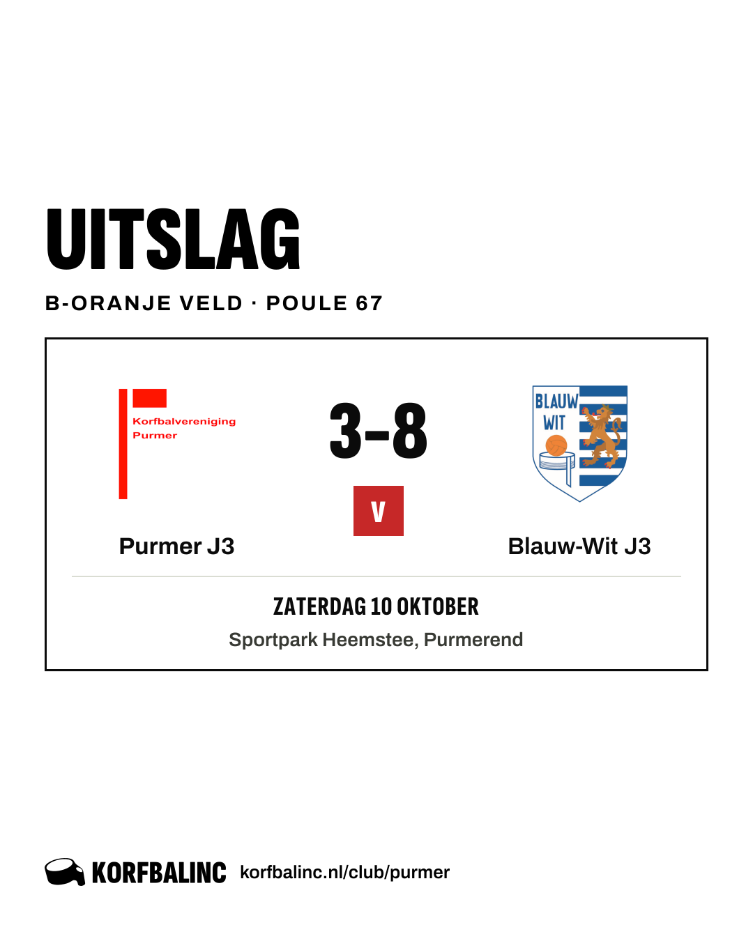 Purmer J3 - Blauw-Wit J3