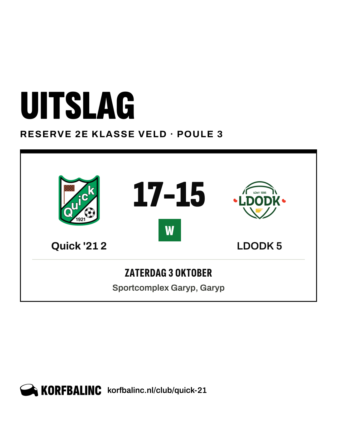 Quick '21 2 - LDODK 5