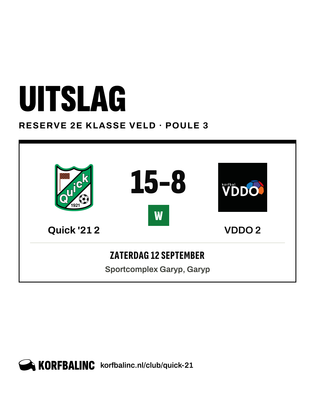 Quick '21 2 - VDDO 2