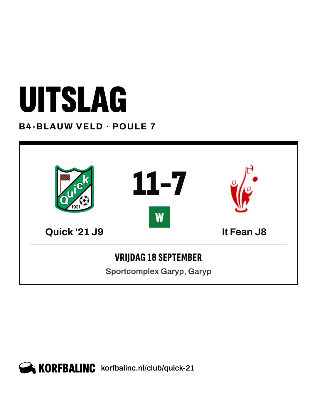 Quick '21 J9 - It Fean J8
