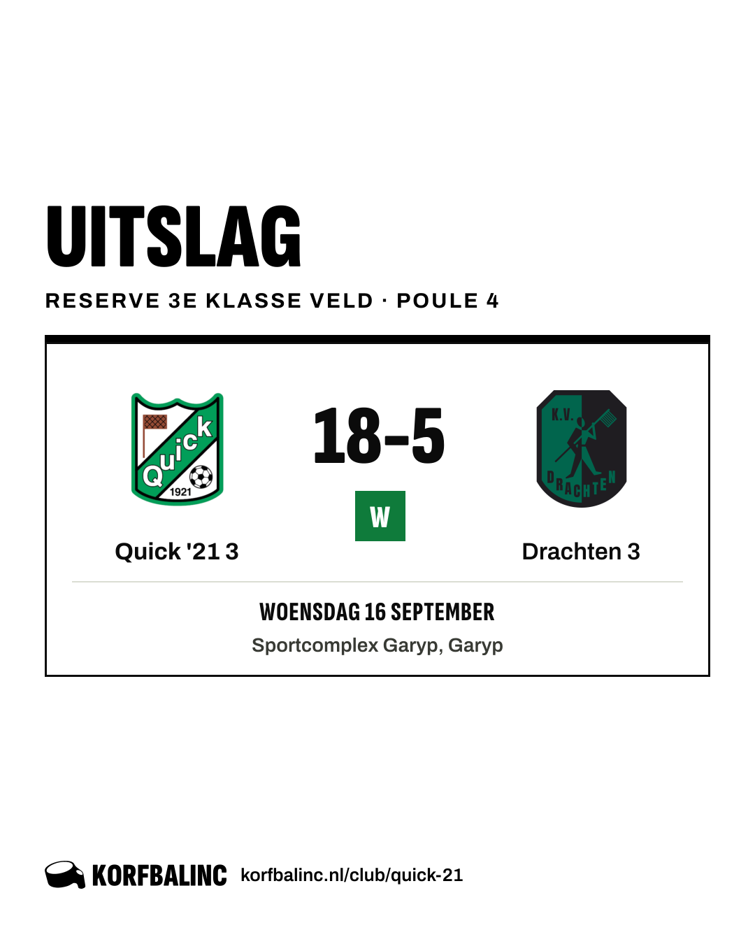 Quick '21 3 - Drachten 3