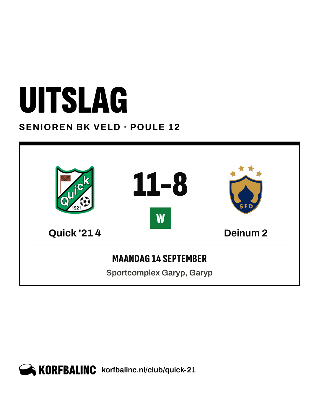Quick '21 4 - Deinum 2
