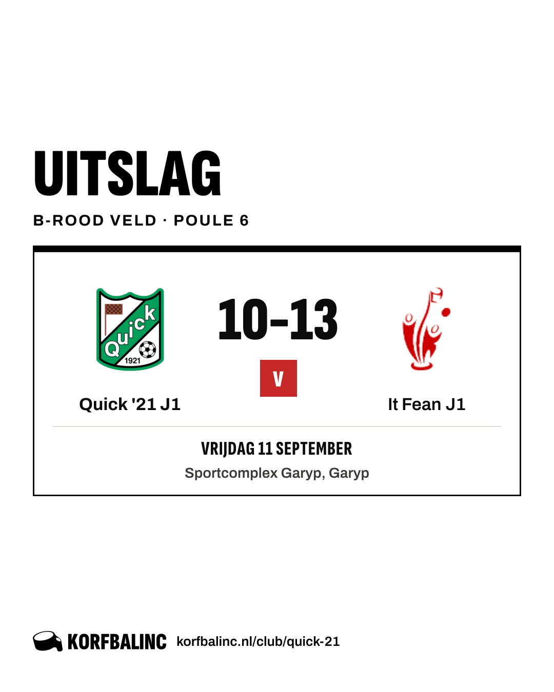 Quick '21 J1 - It Fean J1
