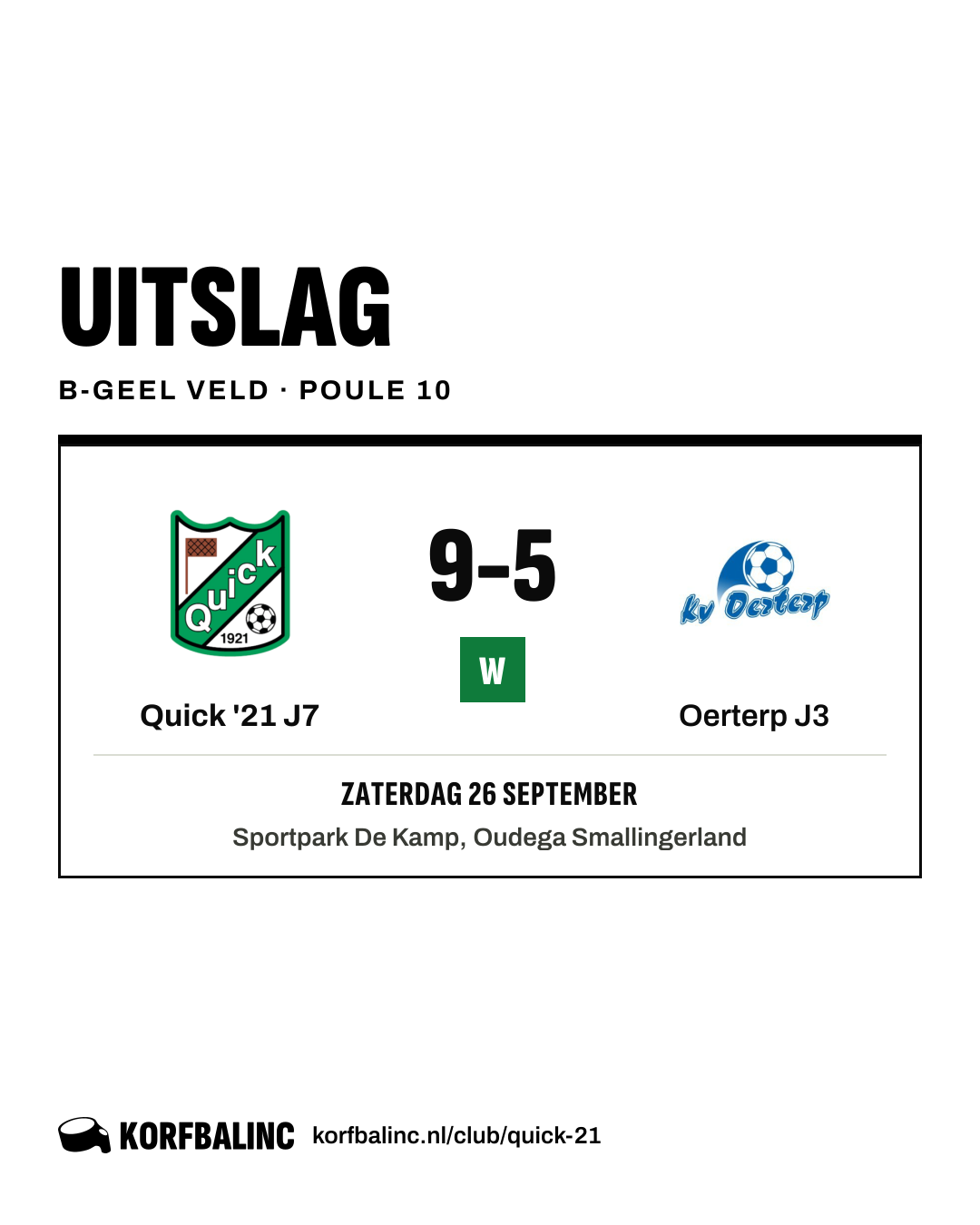 Quick '21 J7 - Oerterp J3