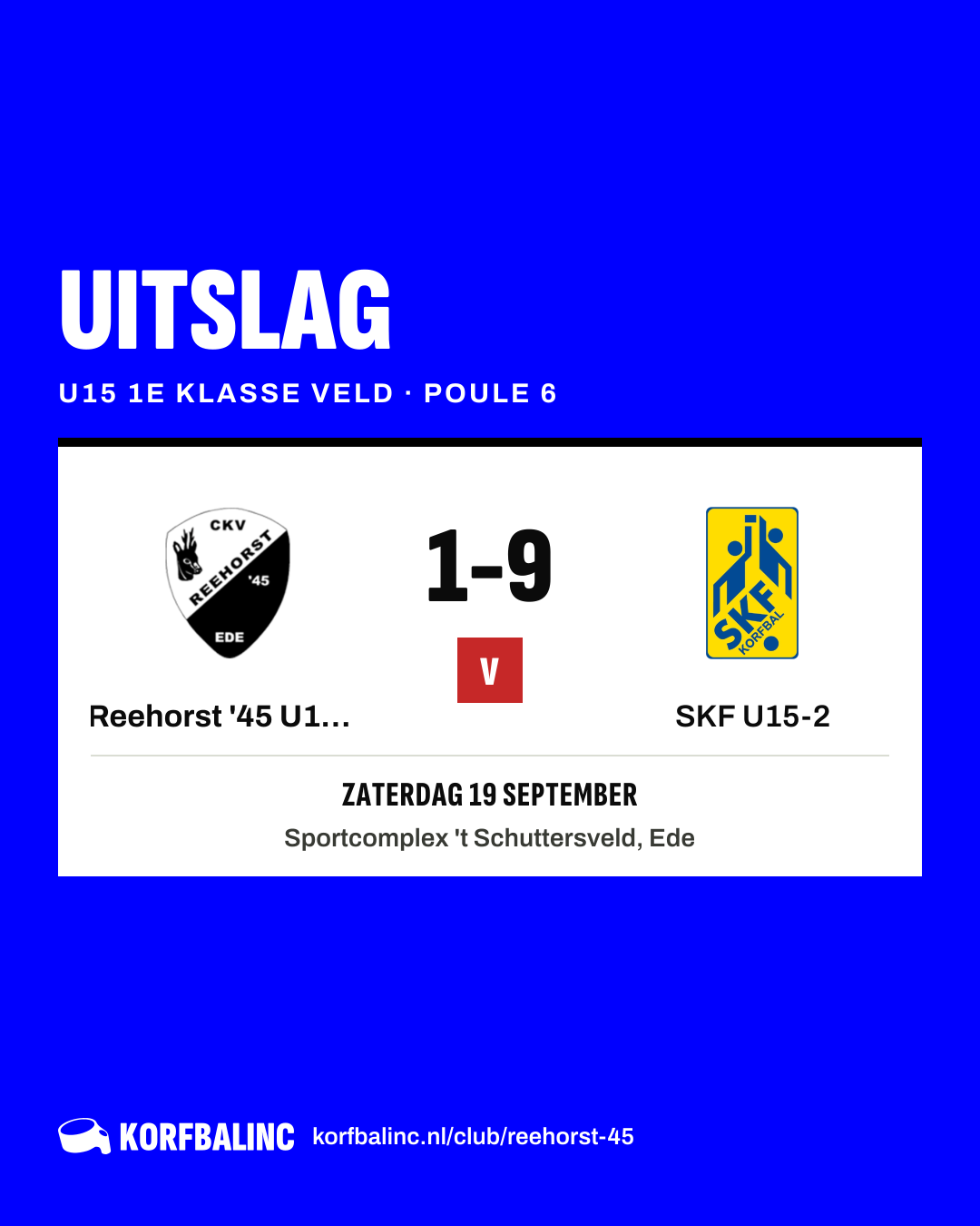Reehorst '45 U15-1 - SKF U15-2