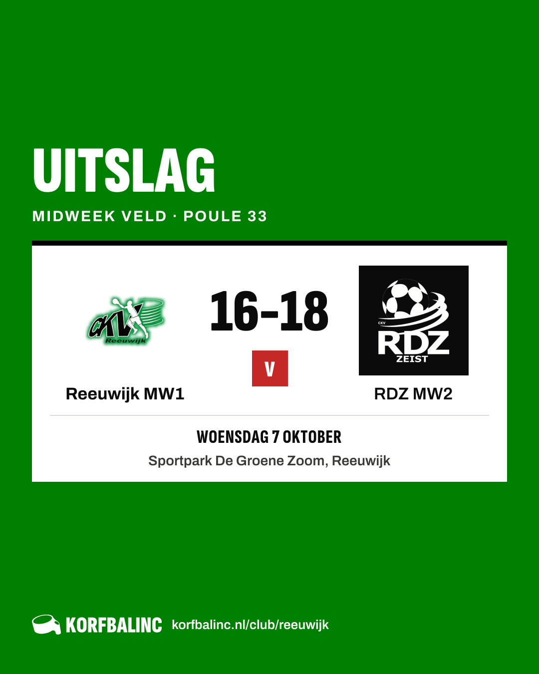 Reeuwijk MW1 - RDZ MW2