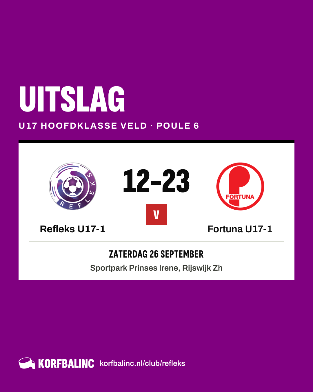 Refleks U17-1 - Fortuna U17-1