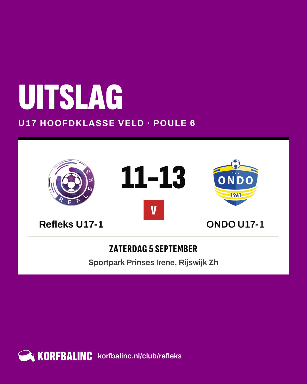 Refleks U17-1 - ONDO U17-1