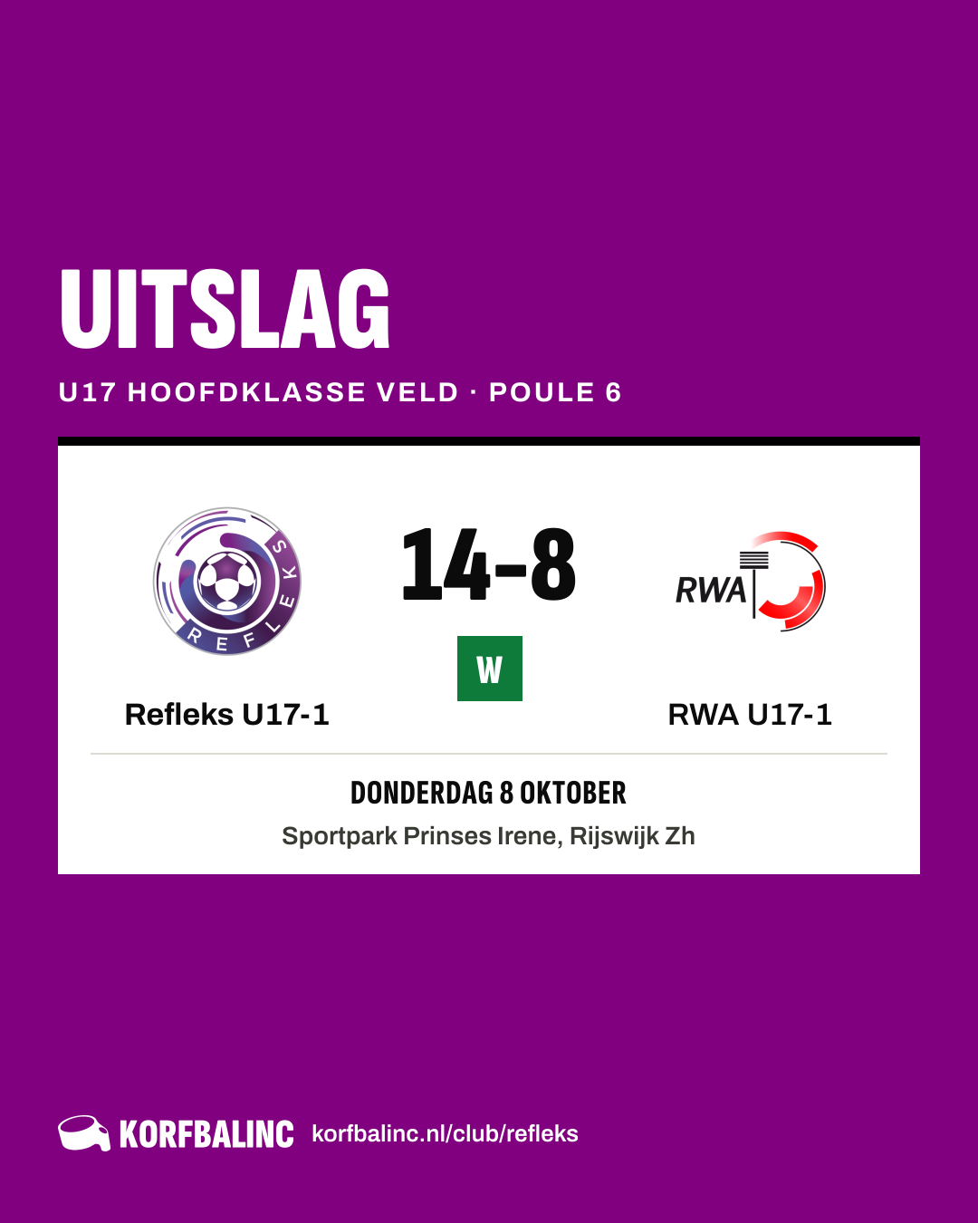 Refleks U17-1 - RWA U17-1