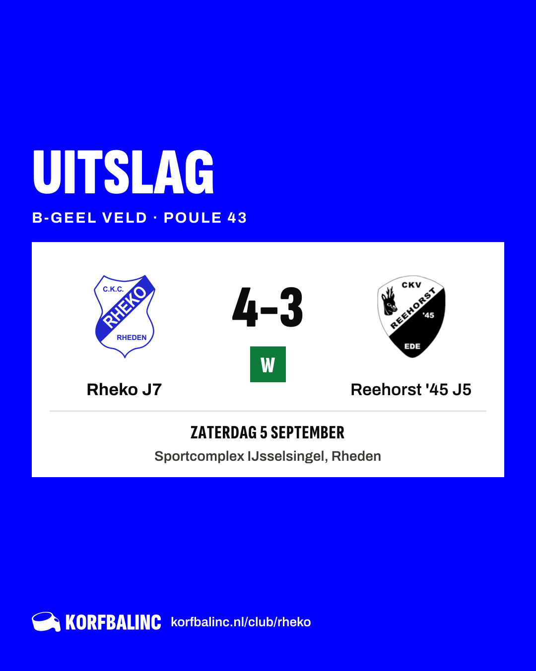 Rheko J7 - Reehorst '45 J5
