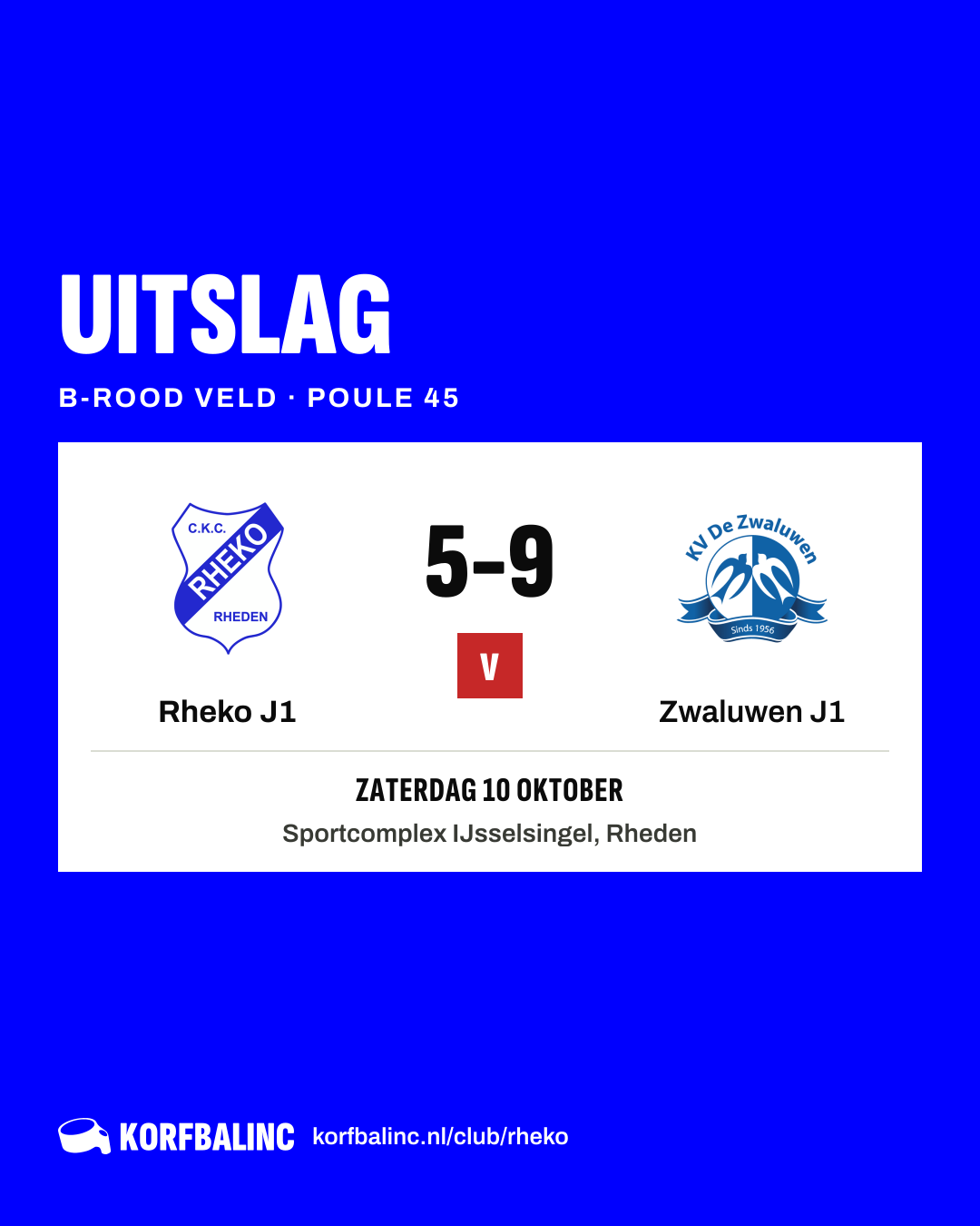 Rheko J1 - Zwaluwen J1