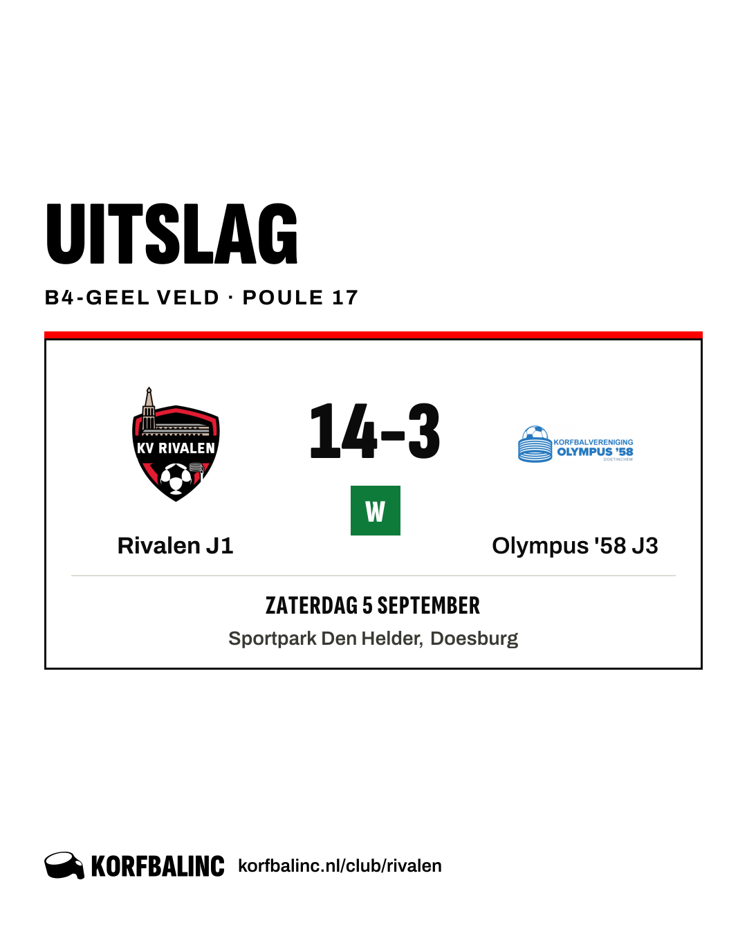 Rivalen J1 - Olympus '58 J3
