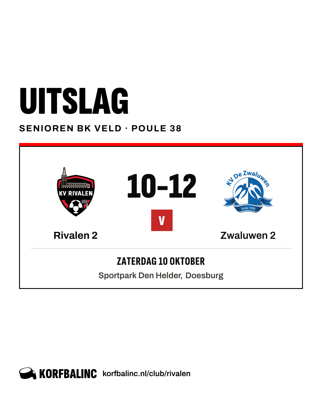 Rivalen 2 - Zwaluwen 2