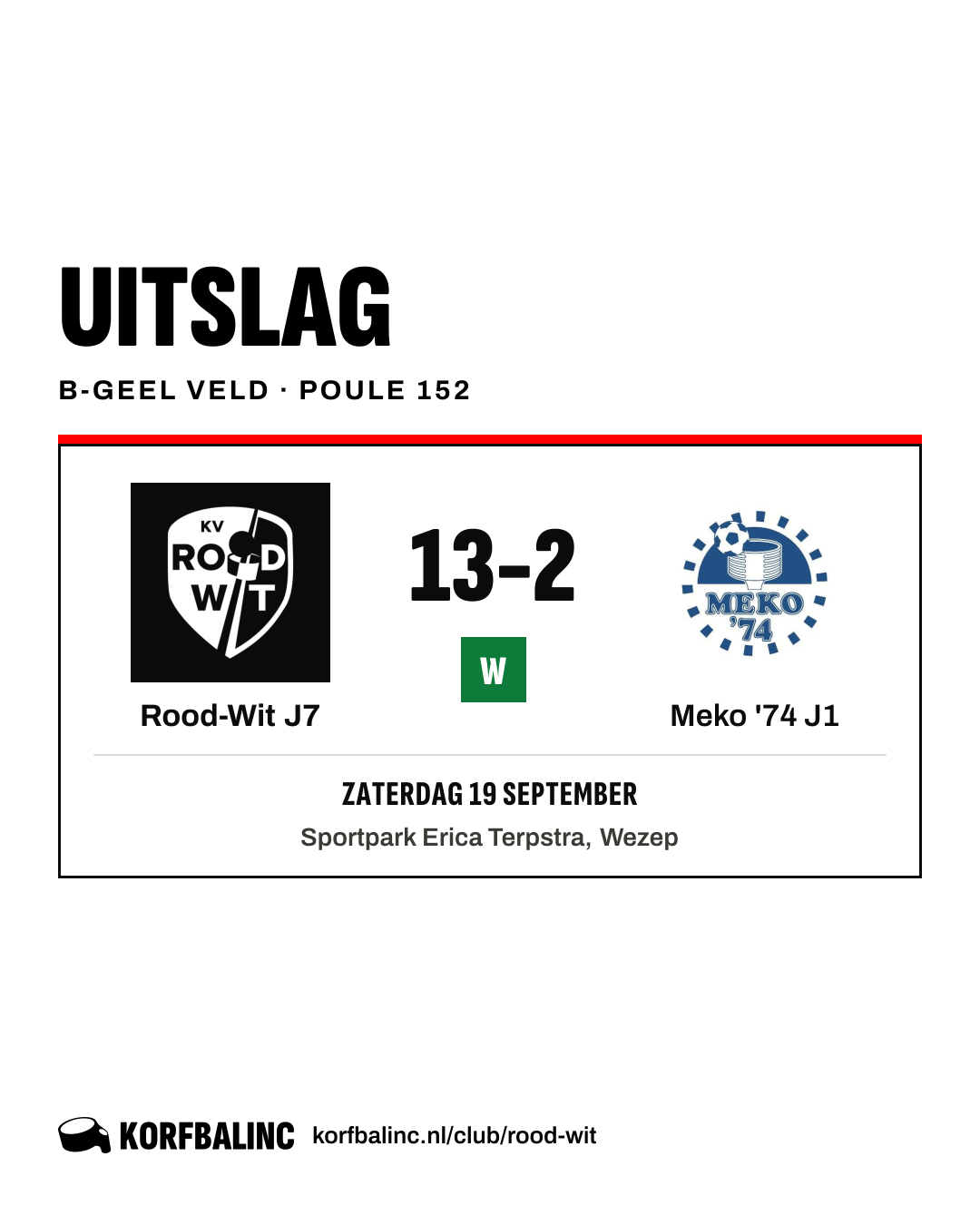 Rood-Wit J7 - Meko '74 J1