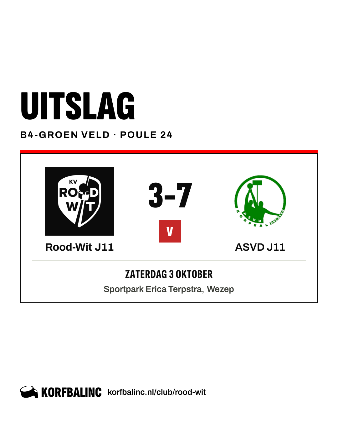 Rood-Wit J11 - ASVD J11