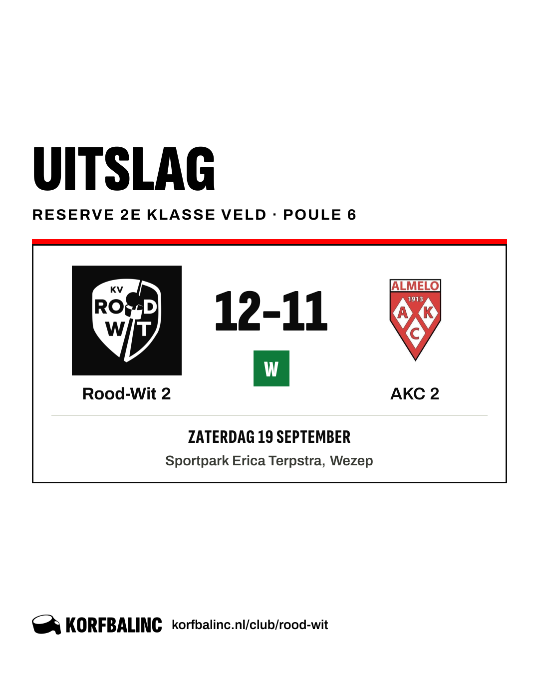 Rood-Wit 2 - AKC 2
