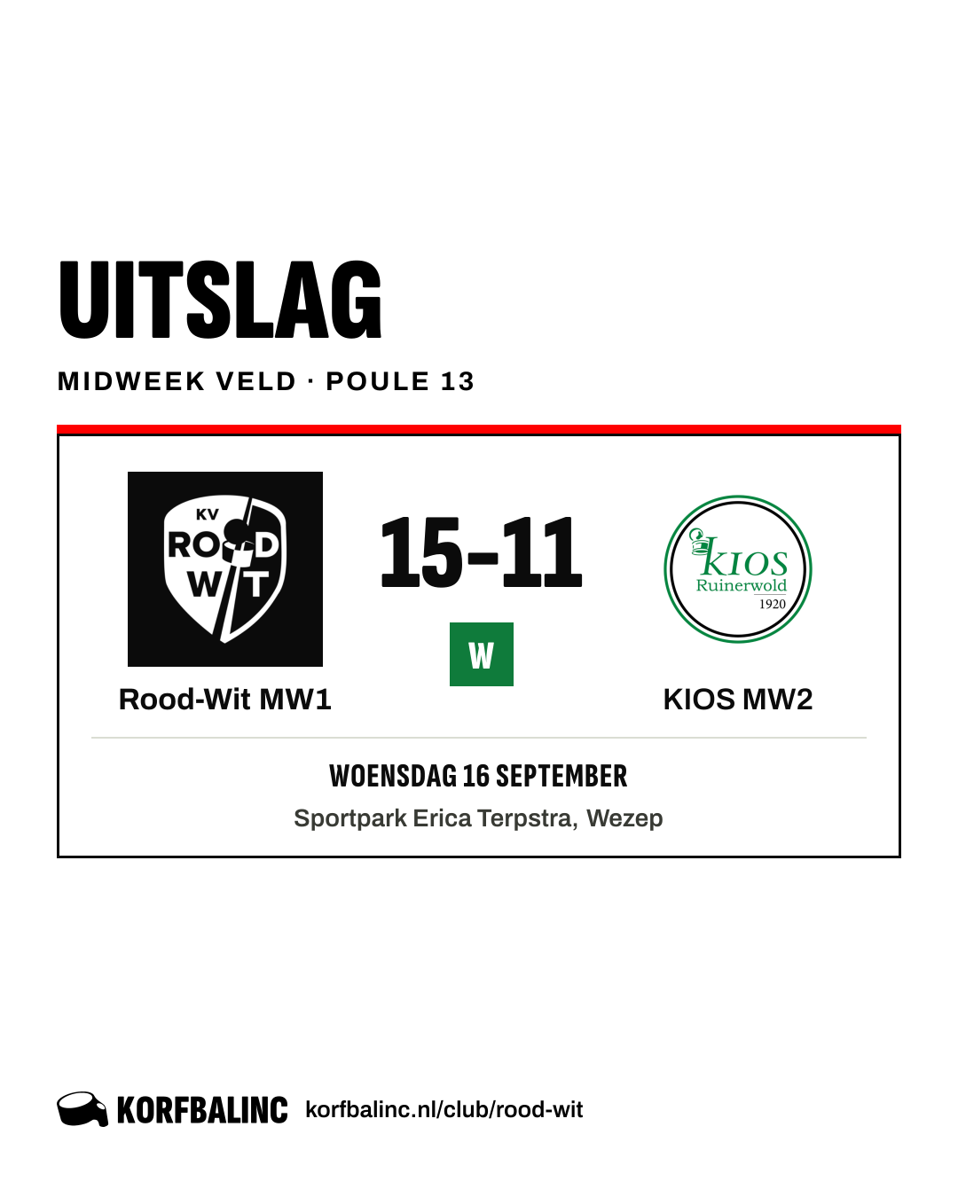 Rood-Wit MW1 - KIOS MW2