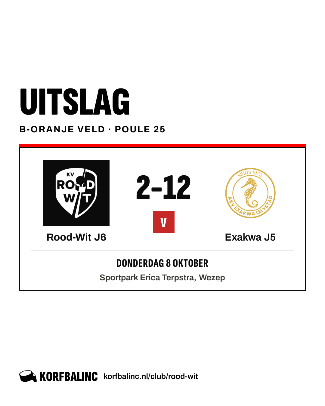 Rood-Wit J6 - Exakwa J5