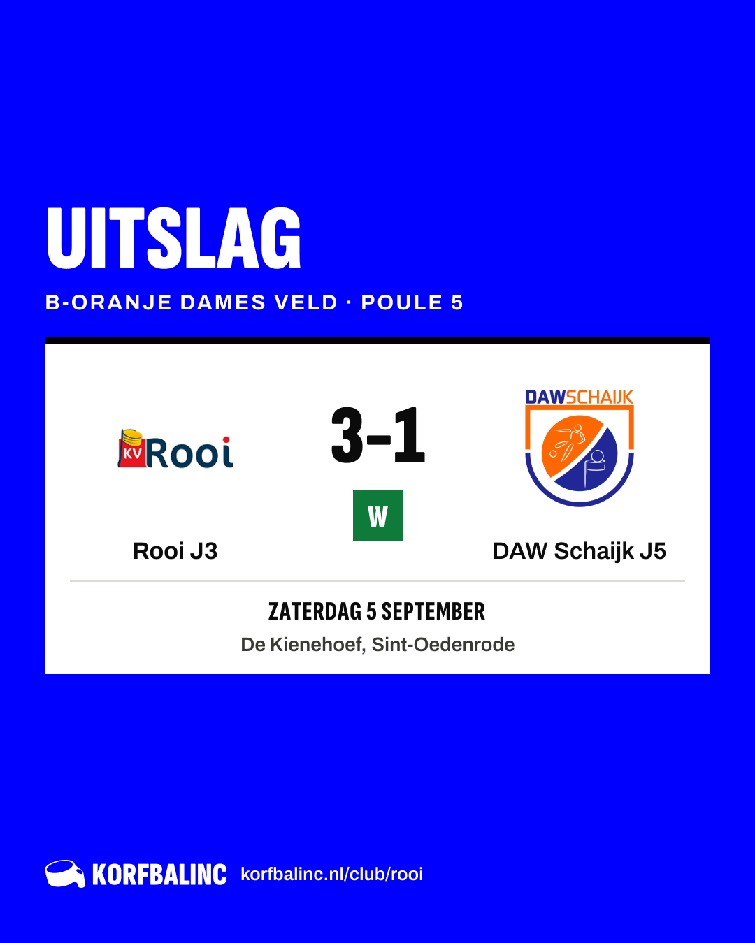 Rooi J3 - DAW Schaijk J5