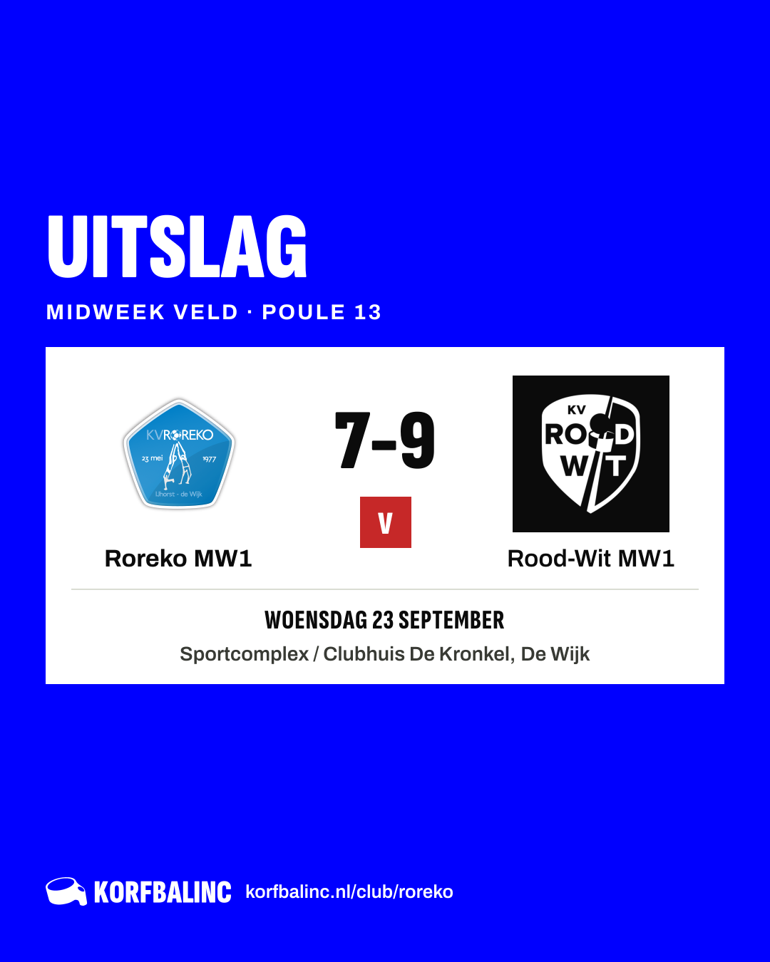 Roreko MW1 - Rood-Wit MW1