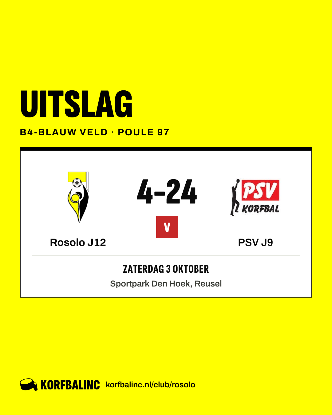 Rosolo J12 - PSV J9
