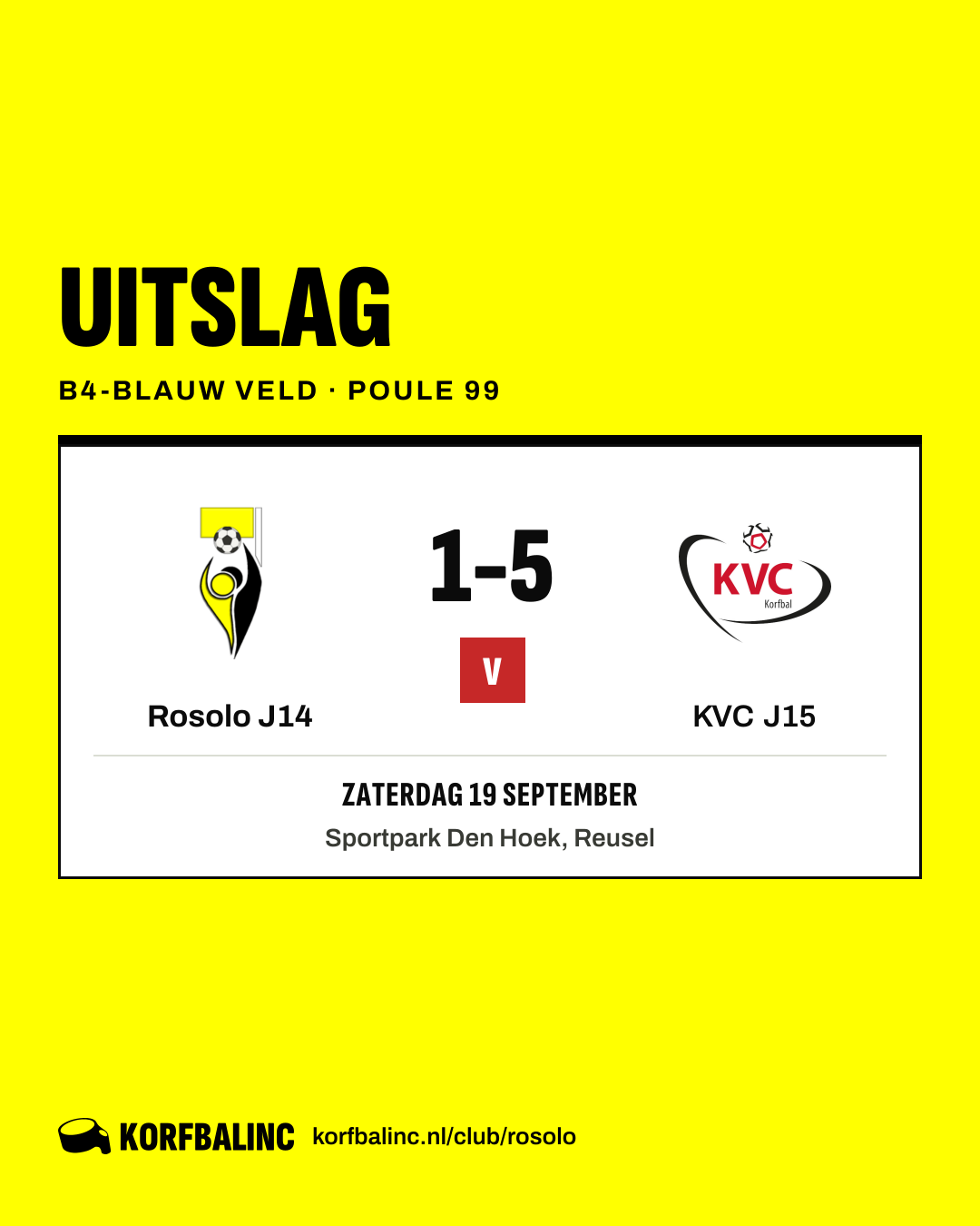 Rosolo J14 - KVC J15