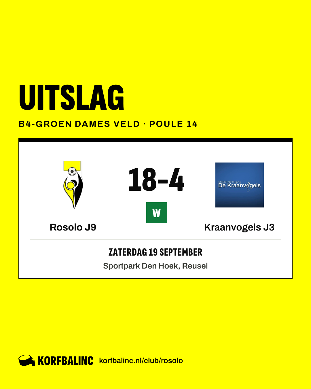 Rosolo J9 - Kraanvogels J3