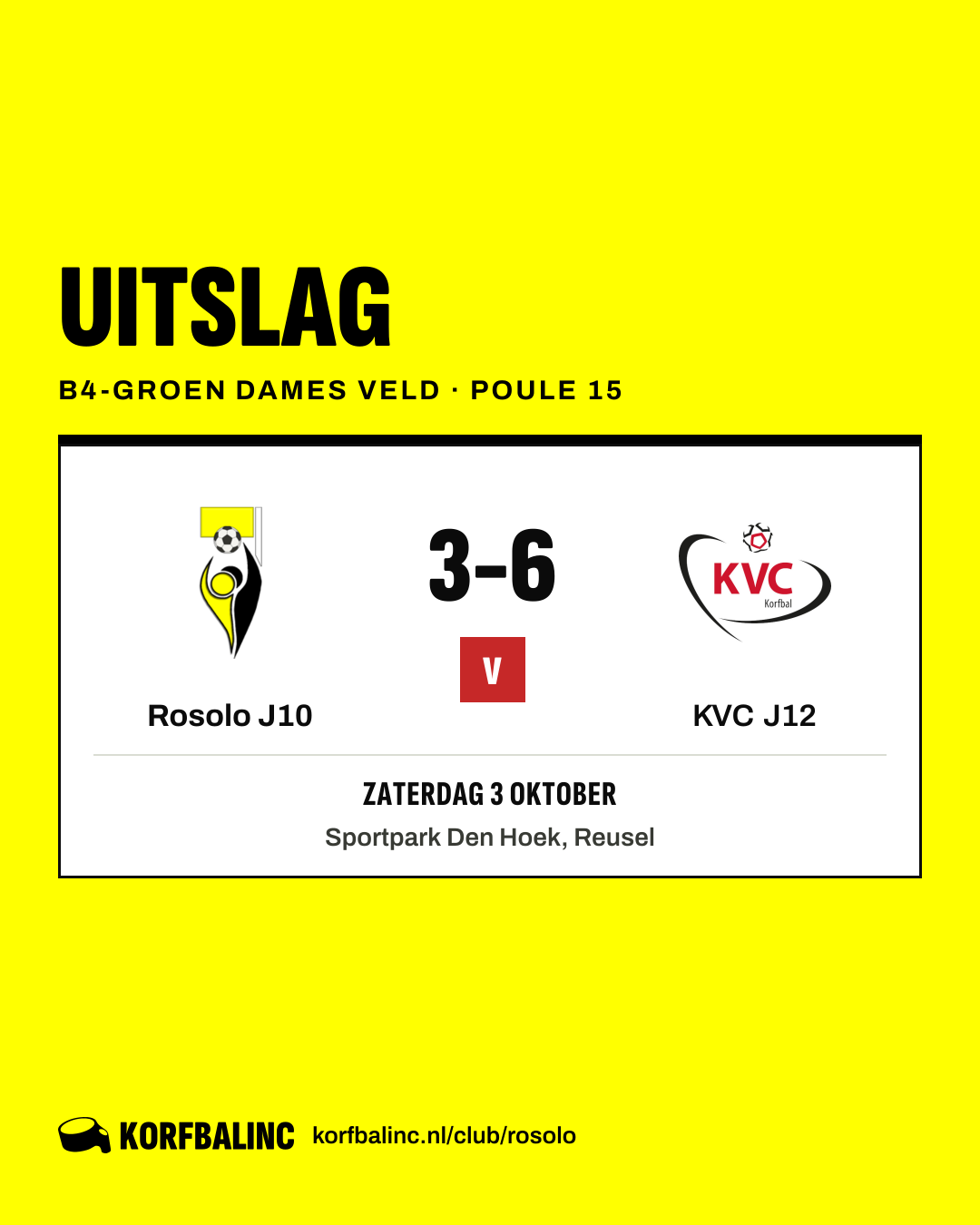Rosolo J10 - KVC J12