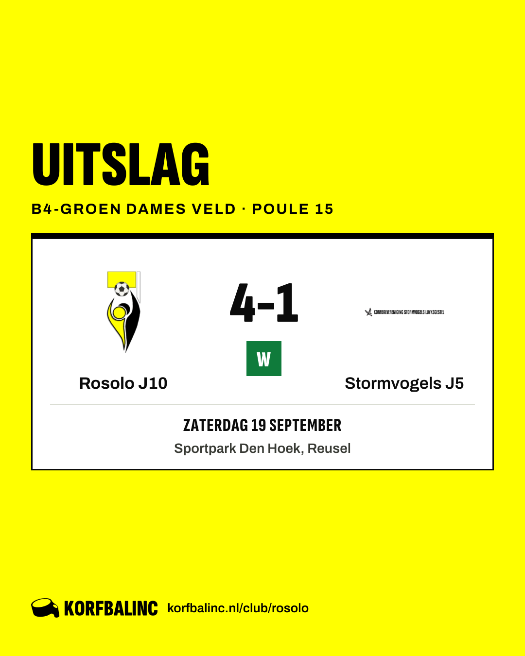 Rosolo J10 - Stormvogels J5