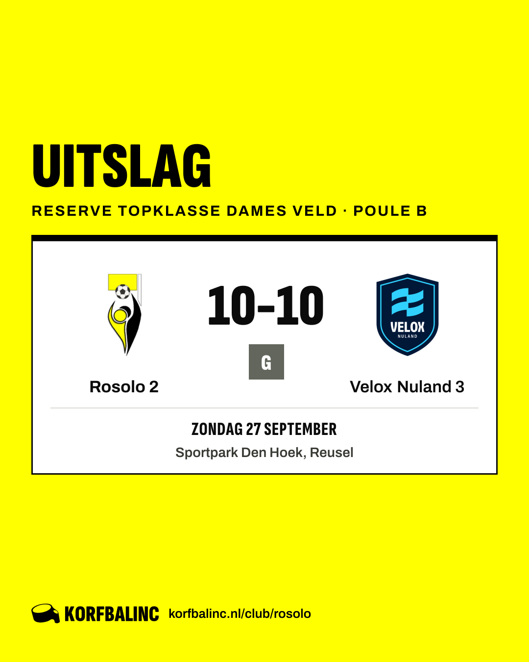 Rosolo 2 - Velox Nuland 3