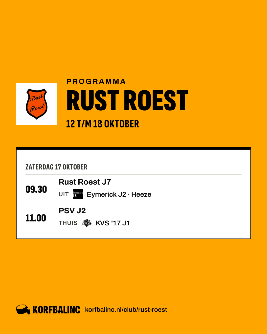 Uitslagen Rust Roest