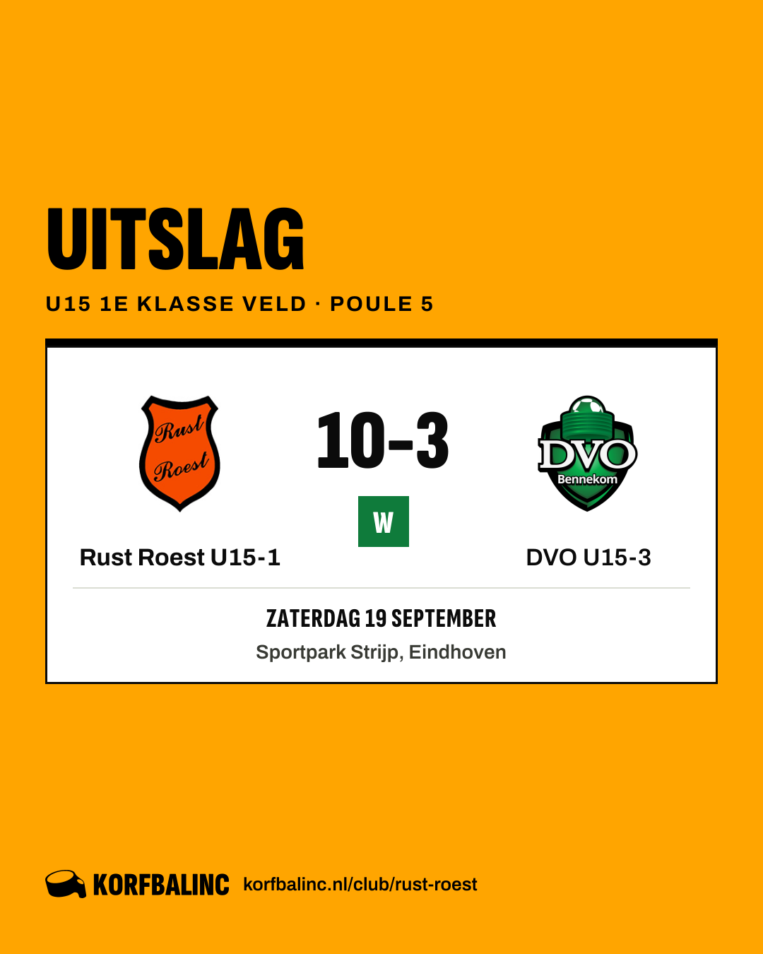 Rust Roest U15-1 - DVO U15-3