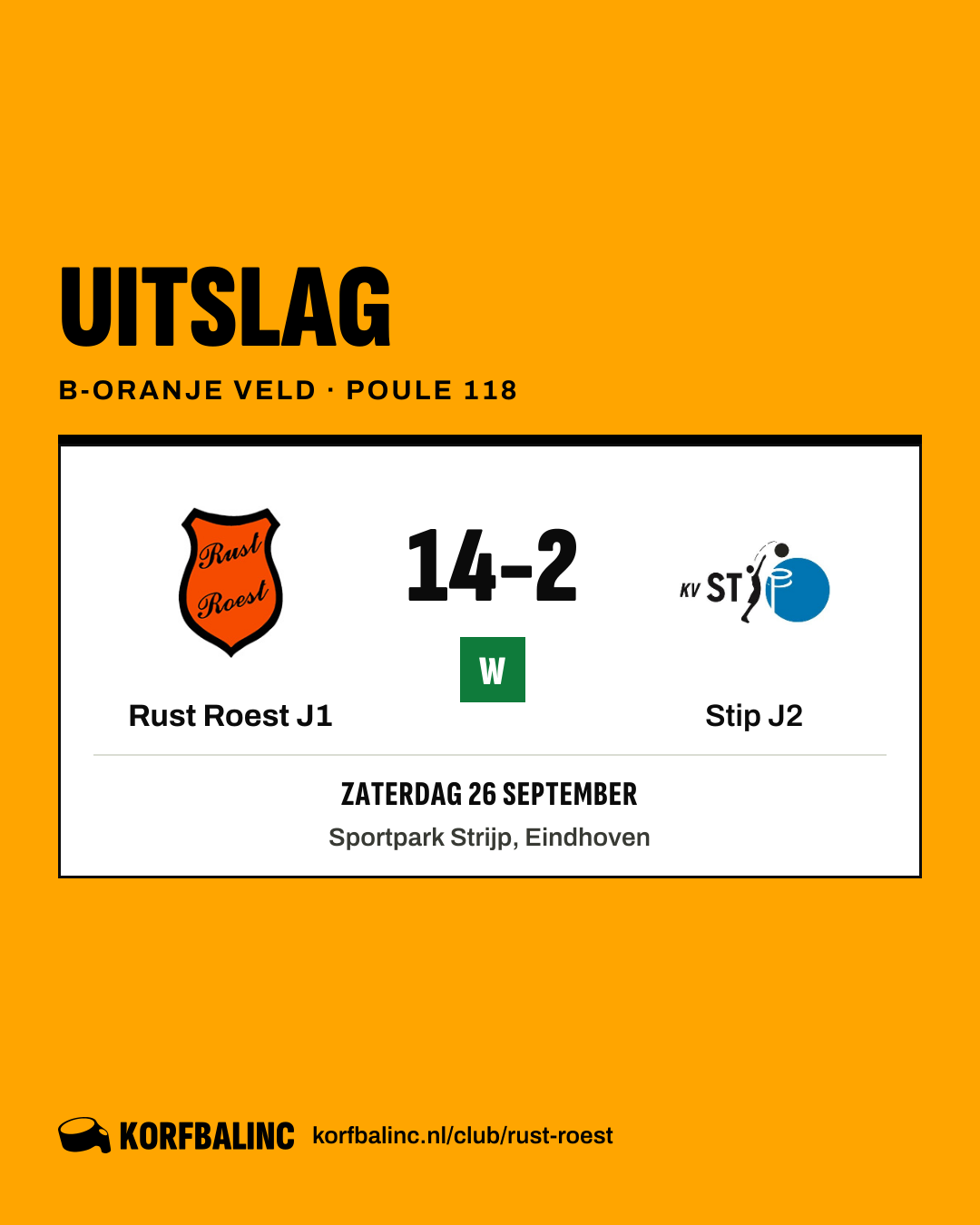 Rust Roest J1 - Stip J2