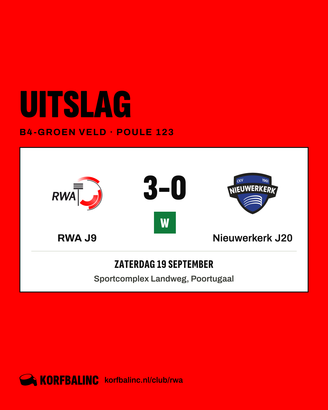 RWA J9 - Nieuwerkerk J20