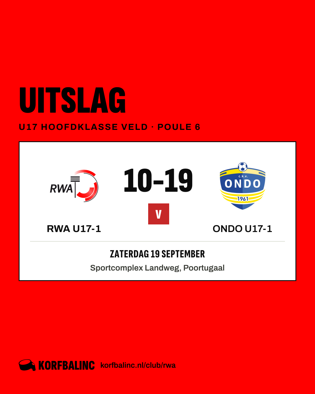 RWA U17-1 - ONDO U17-1