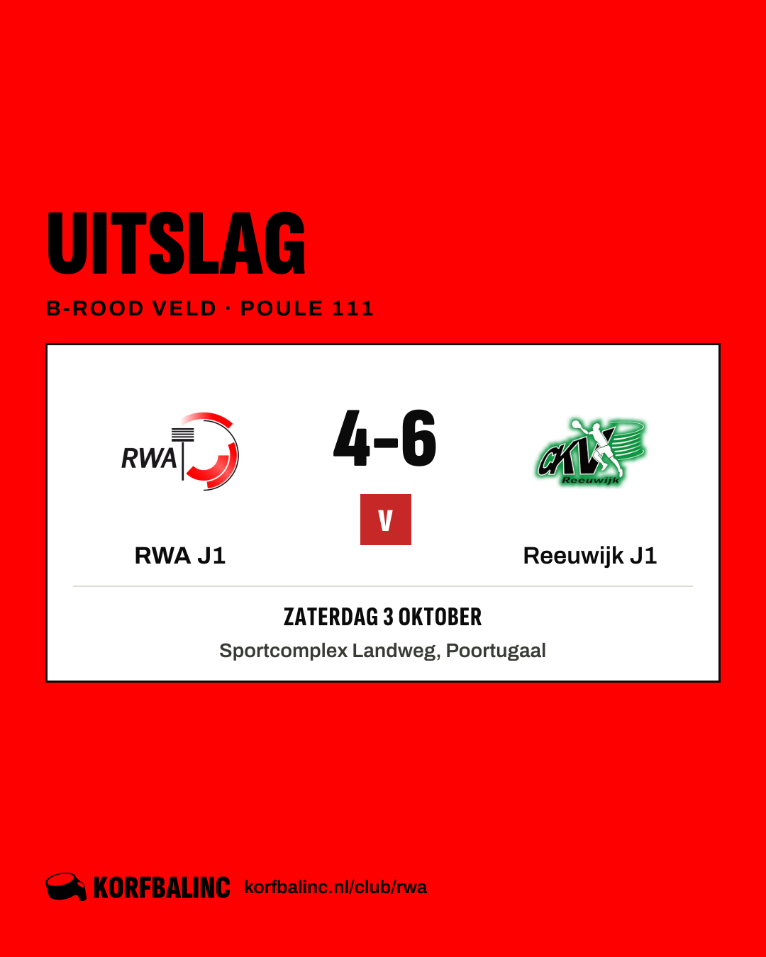 RWA J1 - Reeuwijk J1