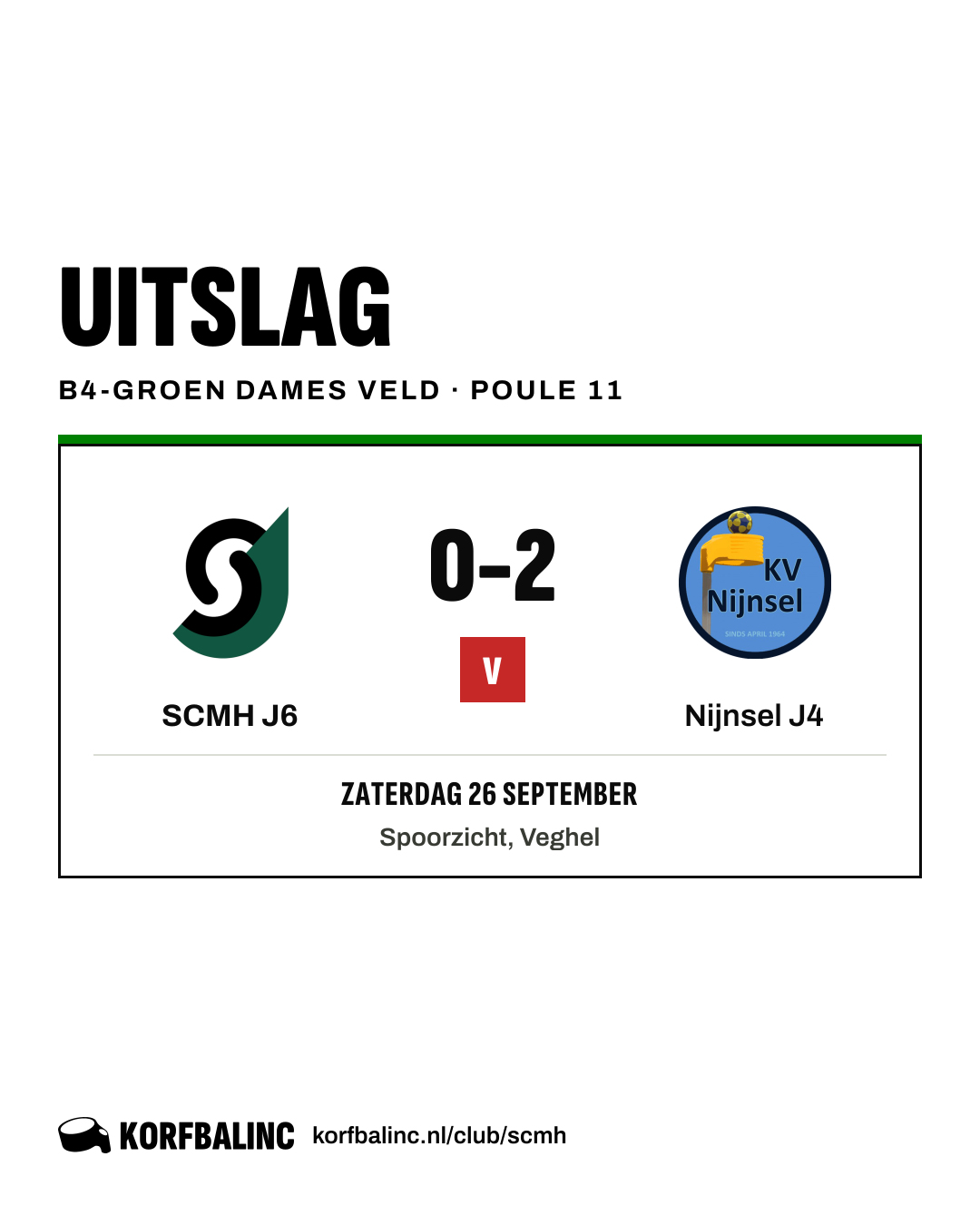 SCMH J6 - Nijnsel J4
