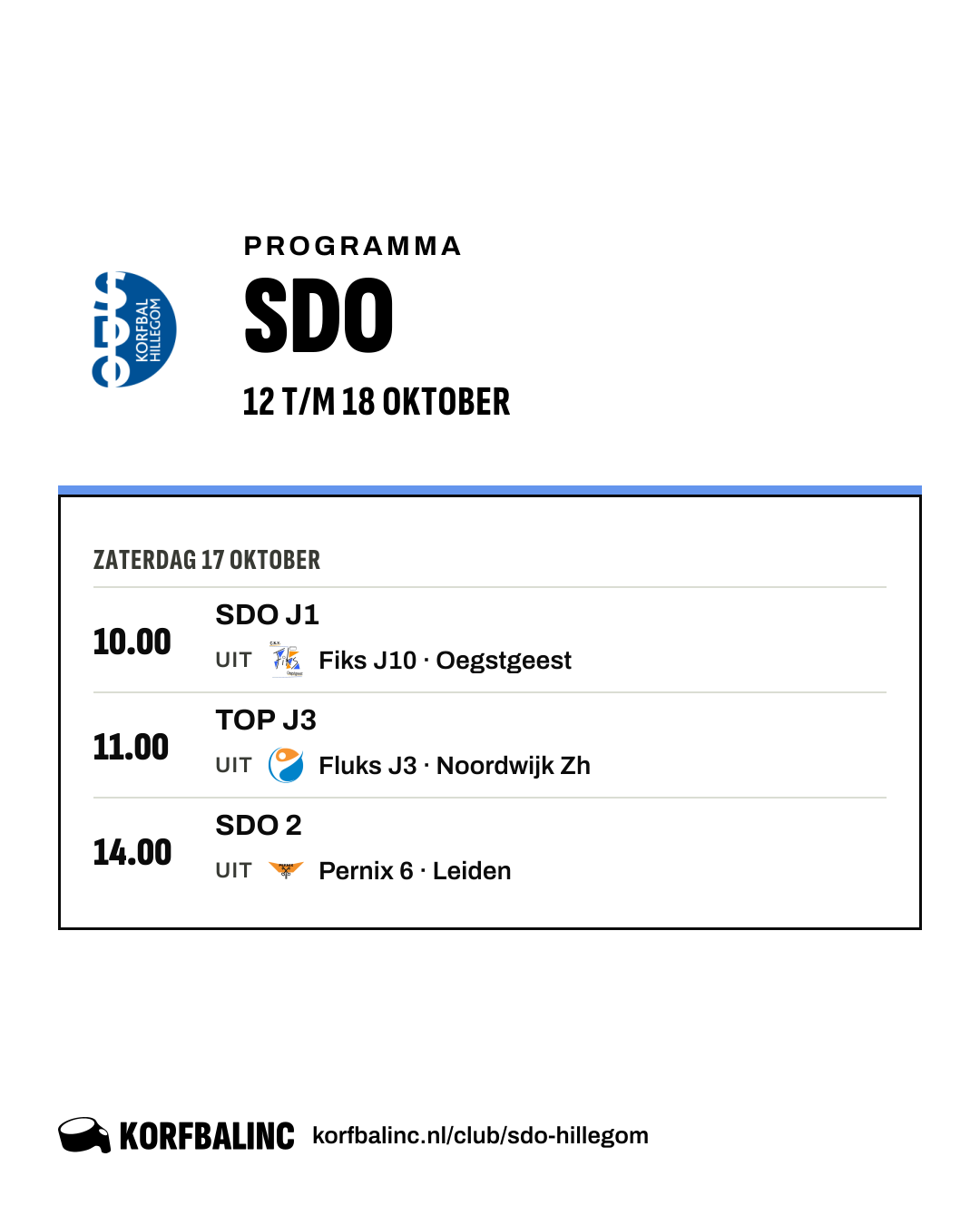 Uitslagen SDO