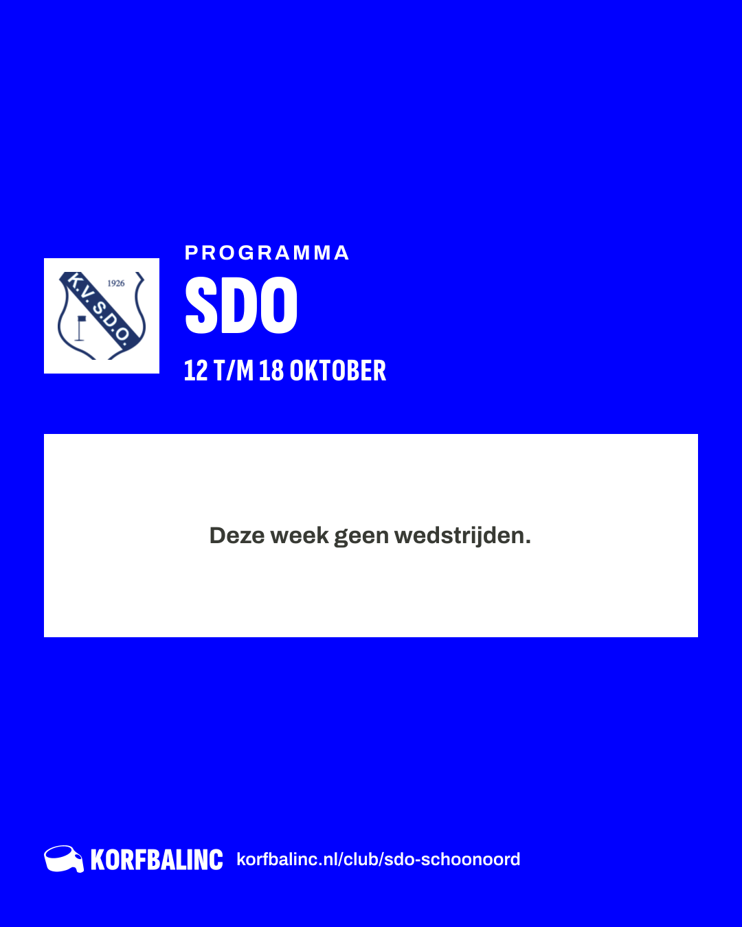 Uitslagen SDO