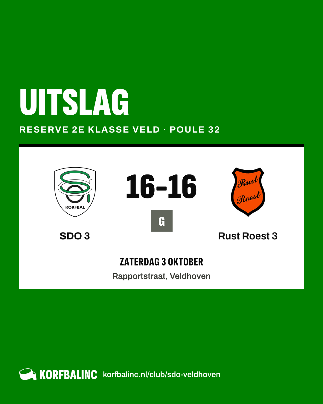 SDO 3 - Rust Roest 3