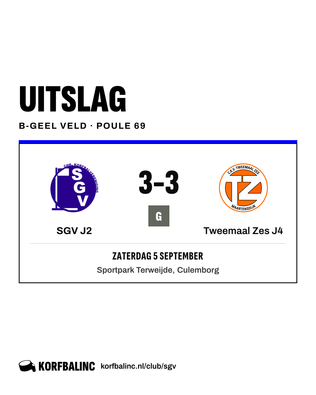 SGV J2 - Tweemaal Zes J4