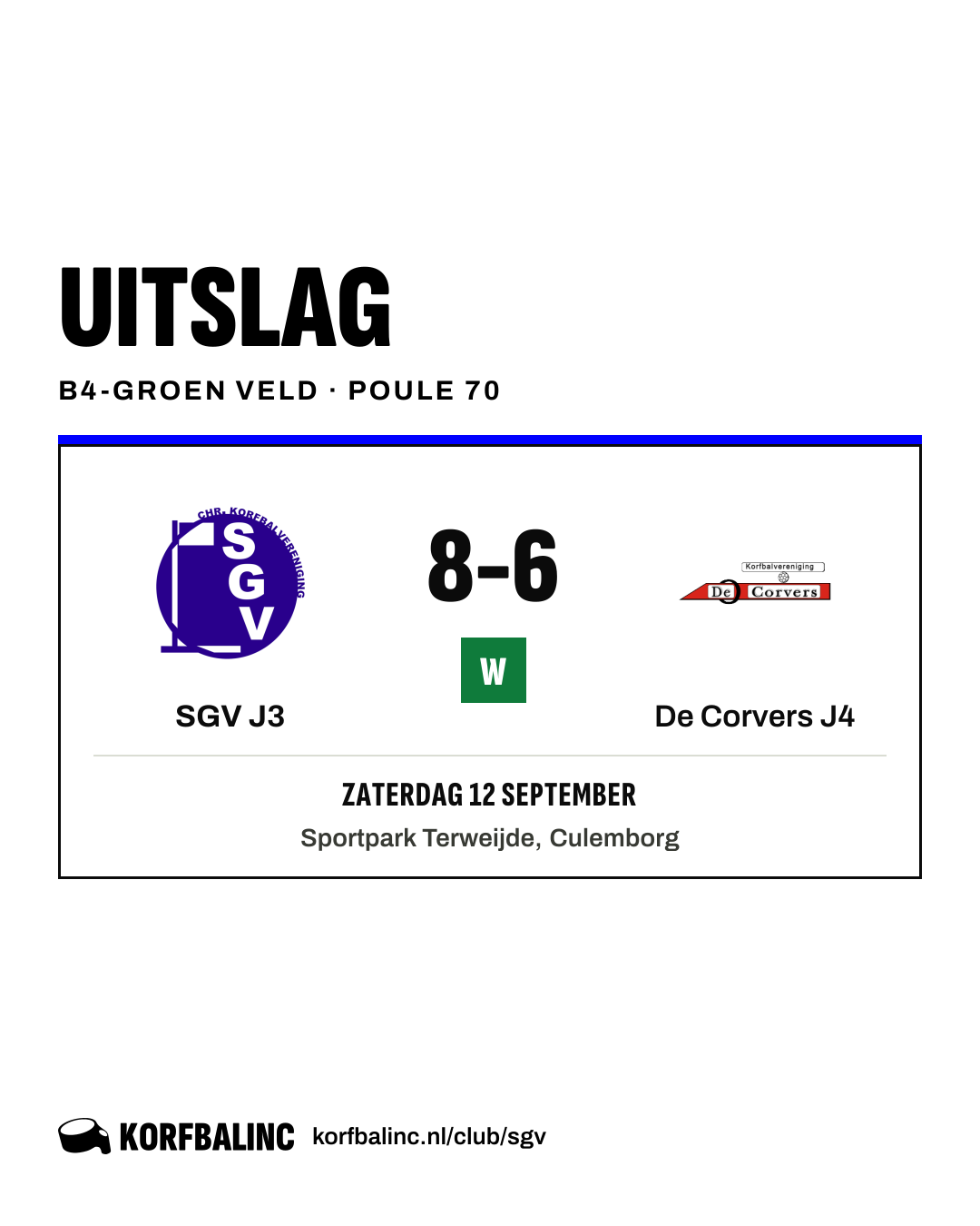SGV J3 - De Corvers J4