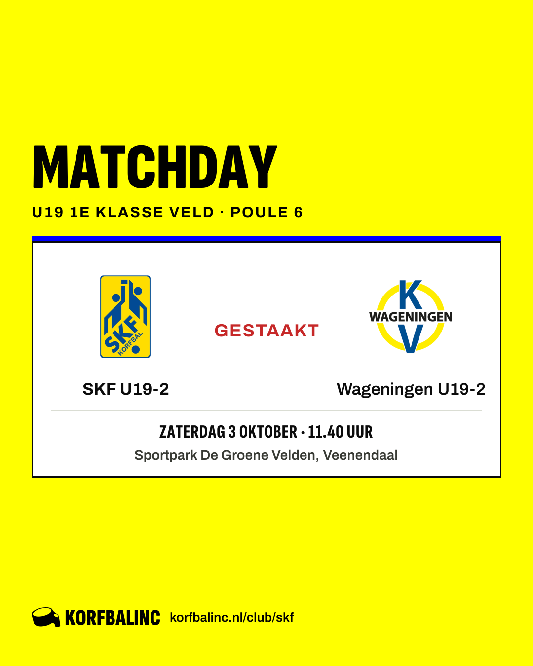 SKF U19-2 - Wageningen U19-2