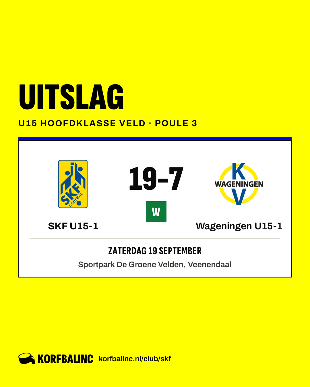 SKF U15-1 - Wageningen U15-1