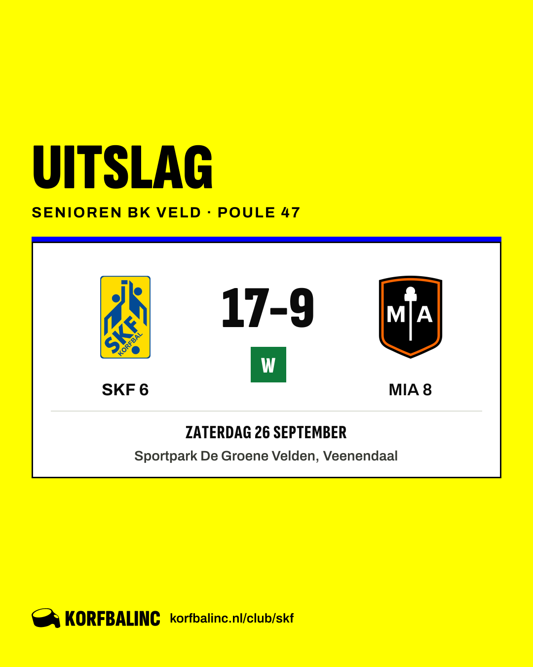 SKF 6 - MIA 8