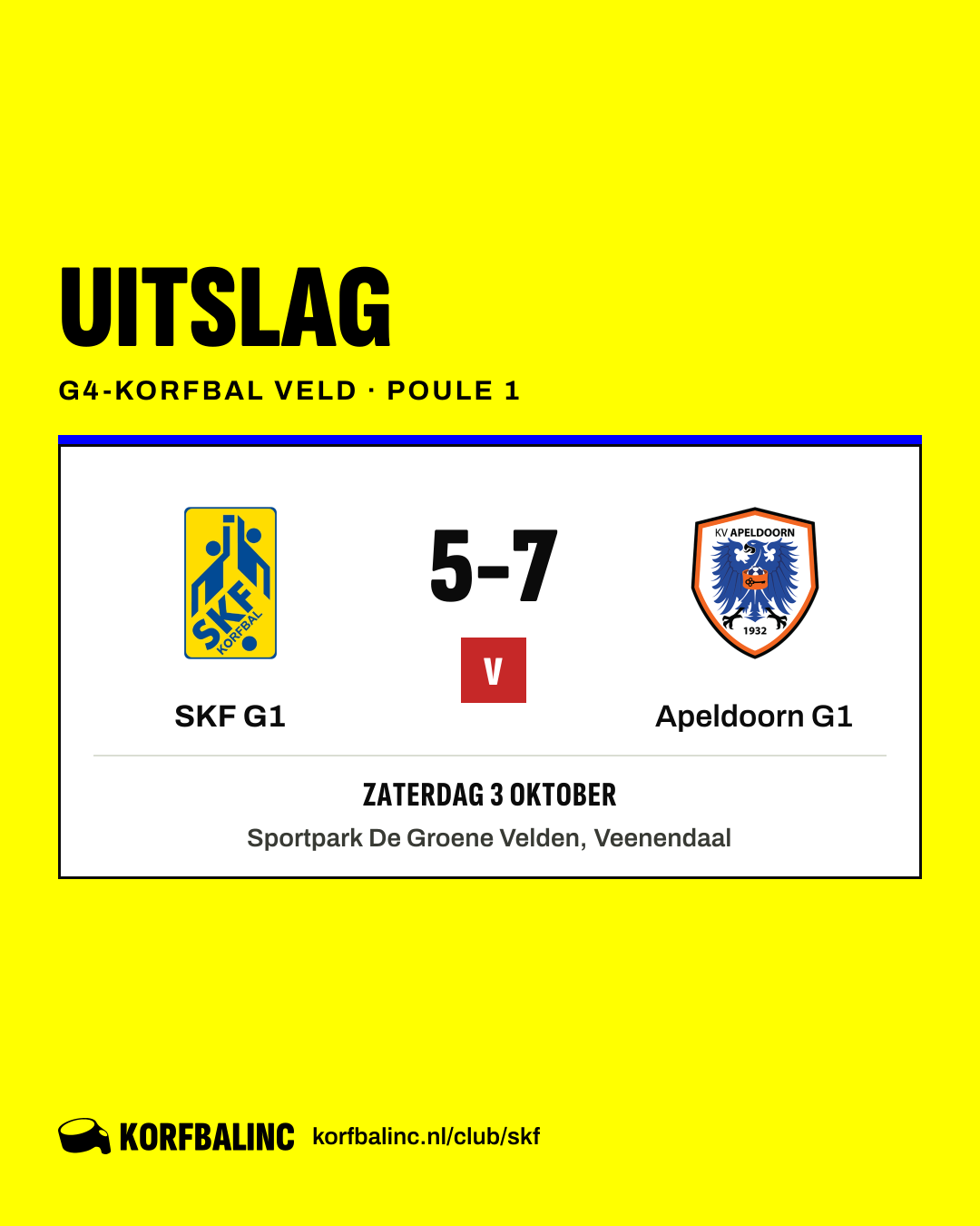 SKF G1 - Apeldoorn G1