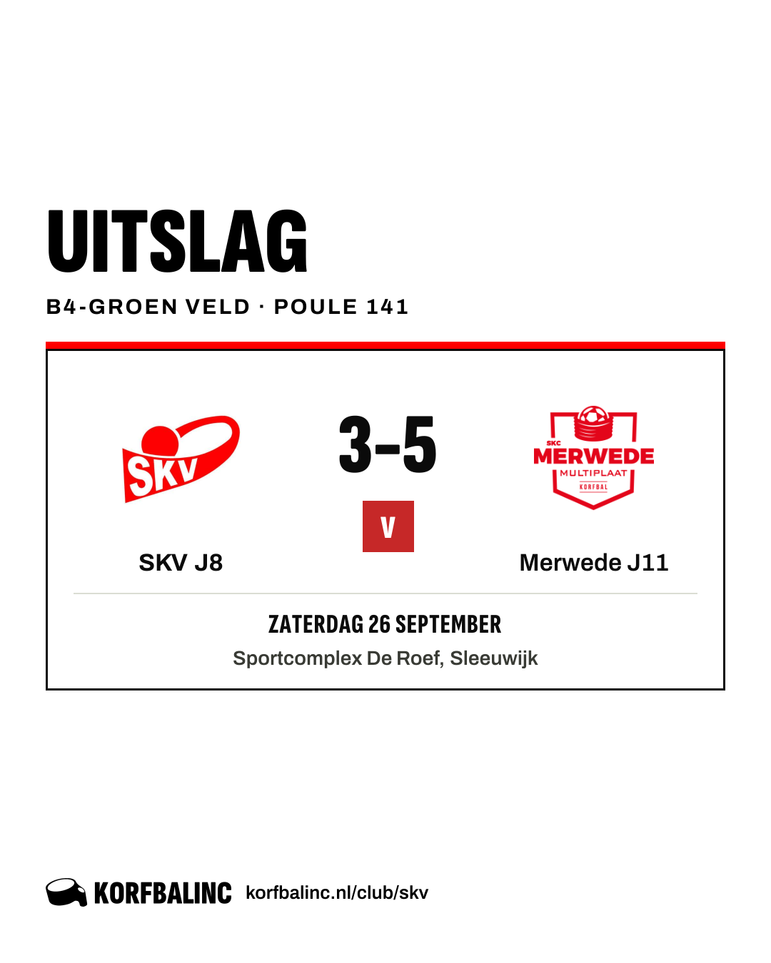 SKV J8 - Merwede J11